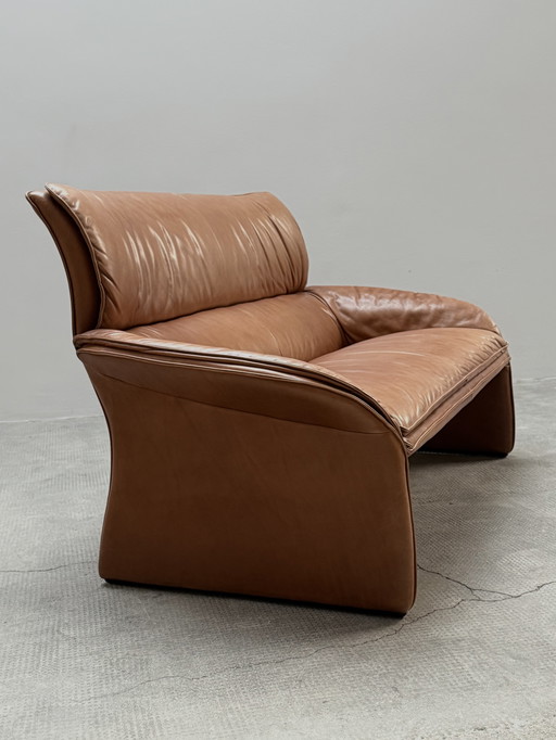 2-SEATER SOFA COGNAC LEATHER IN DE SEDE STYLE
