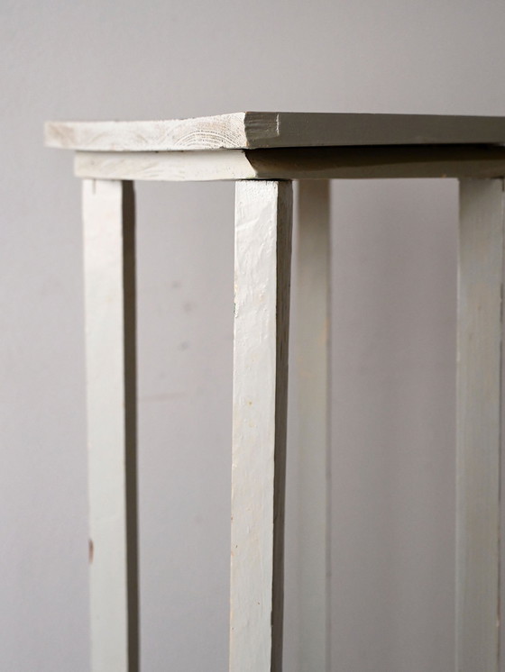 Image 1 of Vintage Swedish Painted Wood Pedestal