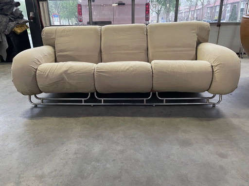 Skulpturales italienisches Design-Sofa aus den 1970er Jahren