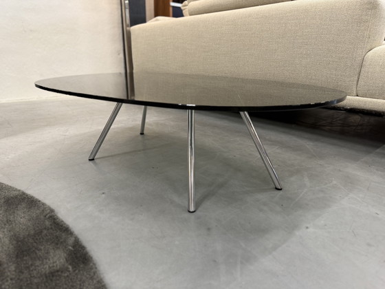 Image 1 of Tavolino da caffè Beek Maupertuus in vetro nero 110x71