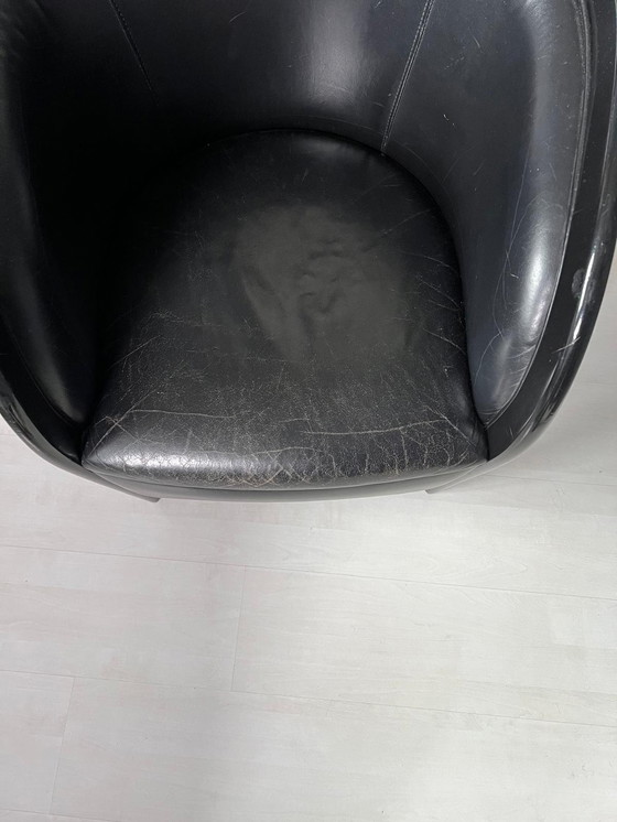 Image 1 of 4x Bennekom Design Leder Esszimmerstühle