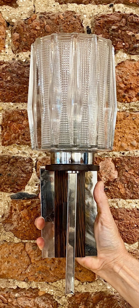 Coppia di applique da parete in stile brutalista scandinavo di metà secolo (anni '60-'70) – Glass, Metal (photo 4 of 11)
