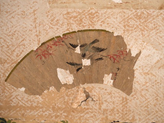 Paravento giapponese antico a due pannelli con collage di dipinti – Giappone, circa 1900 – Paraventi, Paper (photo 36 of 40)