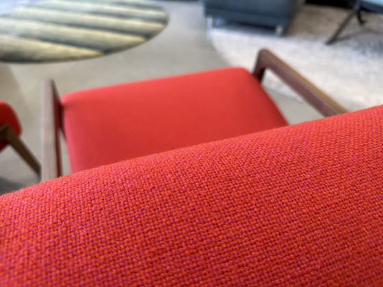 Image 1 of Harvink Splinter Armchair with Hocker walnut Hallingdal fabric