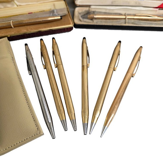 Image 1 of Colección de bolígrafos Cross de 12 y 14 kt, años 70/80