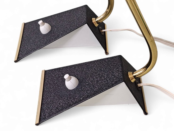 Image 1 of Pair of bedside lamps / table lamps, Mid Century