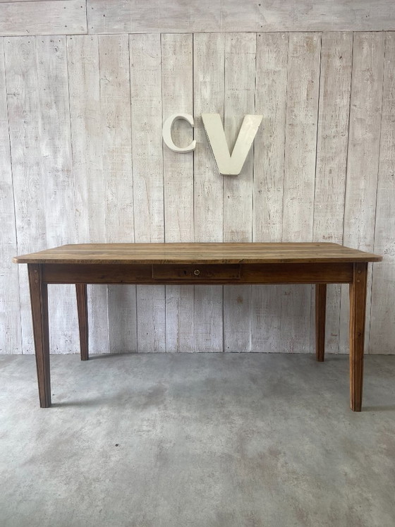 Image 1 of Ancienne table de ferme 170x78cm