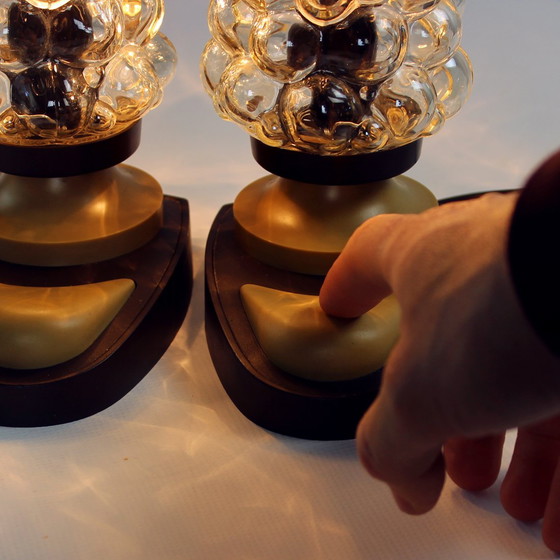 Image 1 of Lámparas de mesa de la era espacial de Helena Tynell para Orion Leuchten, década de 1960, juego de 2