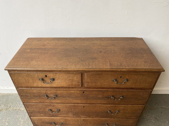 Image 1 of Early 19th Century Georgian Oak Chest of Drawers