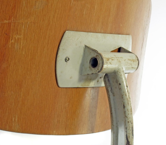 Sedia da Scrivania Industriale Regolabile Friso Kramer – Ahrend, Zona salotto, Legno, Metallo, Industrieel (photo 11 of 12)