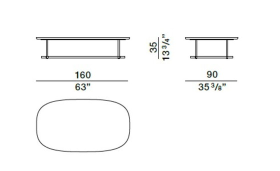 Image 1 of Mesa de centro Molteni&C Regent - zwart marmer