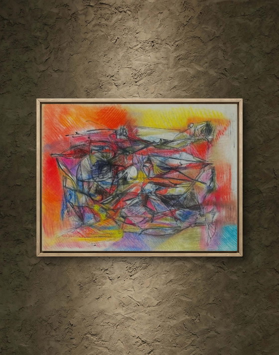 Image 1 of Schitterend werk van Silvin Bronkart (1919-1967), een belangrijk museumstuk uit 1957.