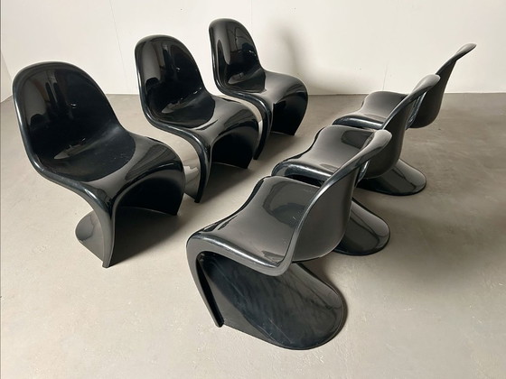 Six chaises de Verner Panton pour Fehlbaum 1975 – Herman Miller, Chaises de salle à manger, Plastic (photo 8 of 9)