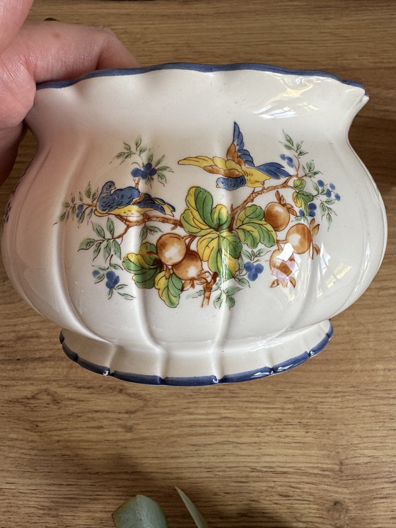 Image 1 of Pot soupière vintage oiseau 