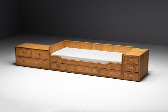 Image 1 of Sofá cama de bambú de Vivai Del Sud, Italia, década de 1970