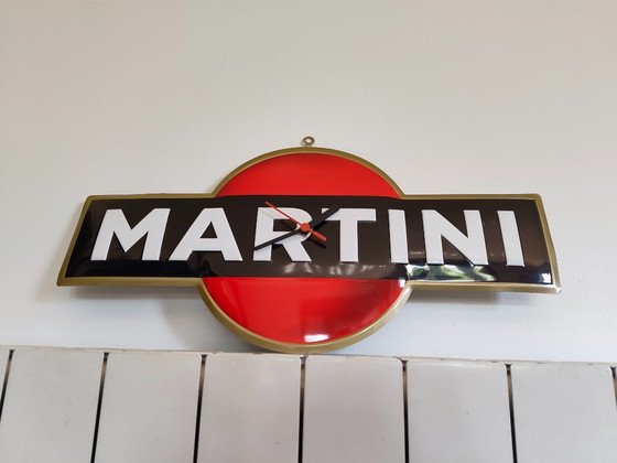 Image 1 of Vintage Martini metalen bord/klok
