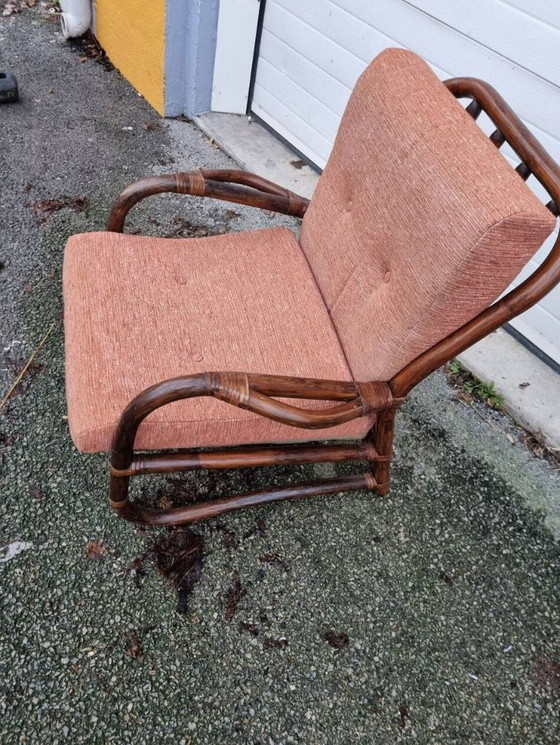 Image 1 of 1980 rattan living room