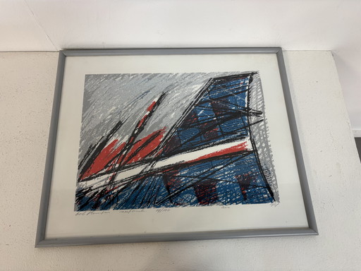 Zeefdruk van Bob Kemper getiteld Air 69/100