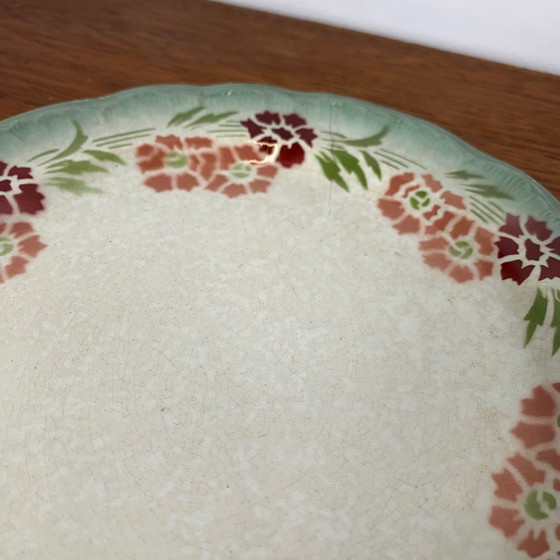 Image 1 of Set di 2 piatti da collezione Choisy le Roi, Ironstone, motivo floreale, fine XIX secolo