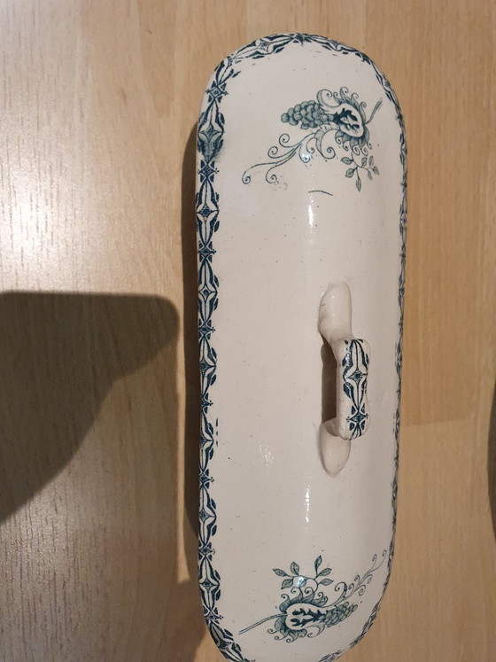 Juego de aseo antiguo de 4 piezas estilo Art Nouveau - Azul petróleo – Accesorios de mesa, Ceramic (photo 6 of 9)