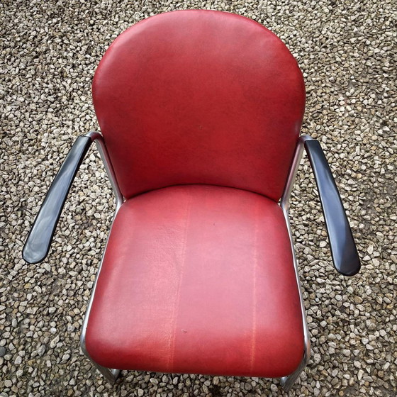 Bauhaus Tisch mit Sesseln in Stahlrohrstruktur von Willem Hendrik Gispen, 1930, 3er Set – Garten-Sets (photo 6 of 19)