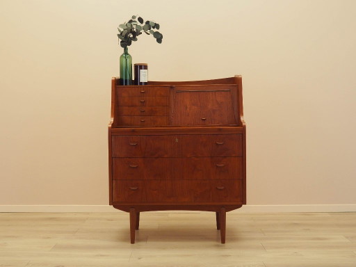 Scrittoio in teak, design danese, anni '70, produttore: AG Spejl Kobberbeskyttet