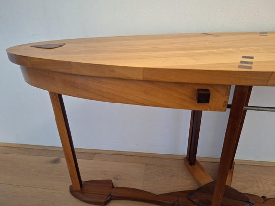 Table basse / Table d'appoint avec tiroirs style Art Déco – Savoir-faire dans le style de Schuitema (photo 7 of 17)