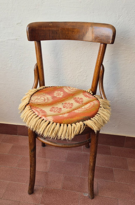 Image 1 of 1920er Jahre Thonet mundus Cafe-Stühle - Originaletikett