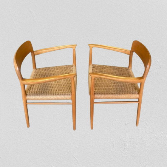 Image 1 of Satz von 8 Stühlen Niels Moller für Mollers Mobelfabrik