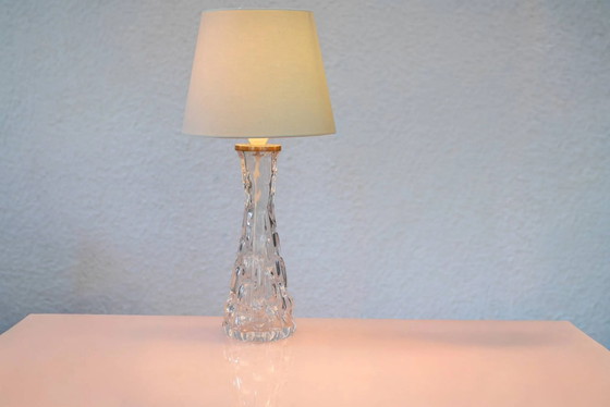 Image 1 of Carl Fagerlund Crystal Glass Table Lamps. Orrefors, Sweden