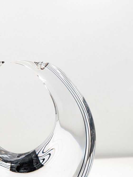 Image 1 of Sculptuur, Halve maan - 36 cm - Glas