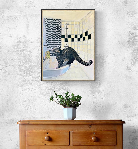 Image 1 of Gatto che beve