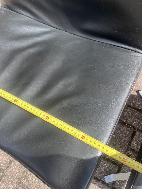 Image 1 of 4x tonon eetkamer stoel leer