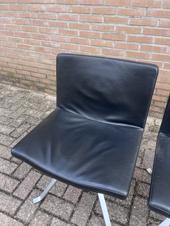 Image 1 of 4x tonon eetkamer stoel leer