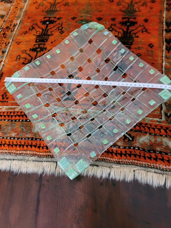 Image 1 of Design geflochtene Obstdekoschale Farbe Hellgrün.