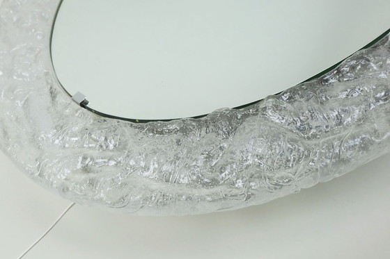 Image 1 of Backlit Wall Mirror by Erco Acrylic Frame Ice Glass Decor 1960s 1970s