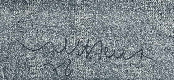 Image 1 of Robert Detheux "Le bel igérant" triptych of paintings, 1978