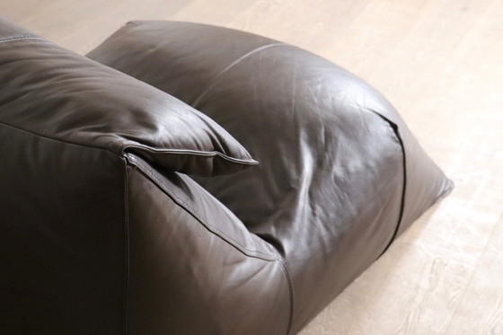 Image 1 of Le bambole chaise longue in pelle marrone di Mario Bellini per B&amp;B Italia, 1972