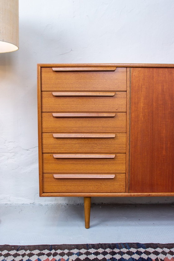 Image 1 of Vintage teak sideboard highboard chest of drawers 60s Danish