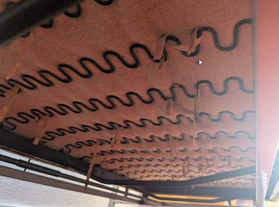 Image 1 of Divano letto Gelderland con braccioli in legno di Rob Parry, anni '60