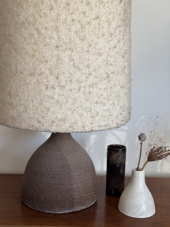 Image 1 of Vintage XL Ceramic Table Lamp Brutalist