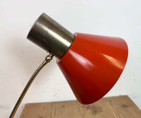 Image 1 of Vintage Red Table Lamp , 1970s