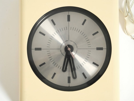 Image 1 of Original 1970s UNIVERSUM Wall Clock with Radio by Adriano Rampoldi for Quelle Versand Germany – Made in Italy