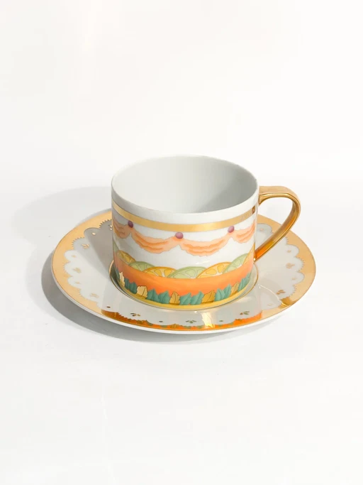 Taza de té colección 'Dolci Déco' de Bulgari para Rosenthal, años 90 – tafelaccessoires, Porcelain (photo 2 of 9)