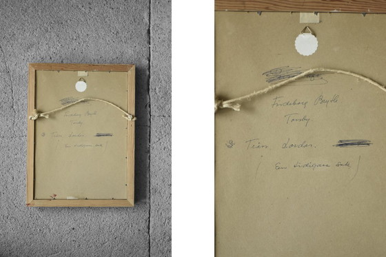 Image 1 of Frideborg Bryth, Finis Lordes, Olio su tavola, 1950, incorniciato