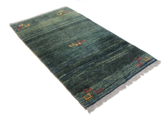 Image 1 of Tapis Gabbeh persan moderne original en laine, 188 x 100 cm, excellent état.