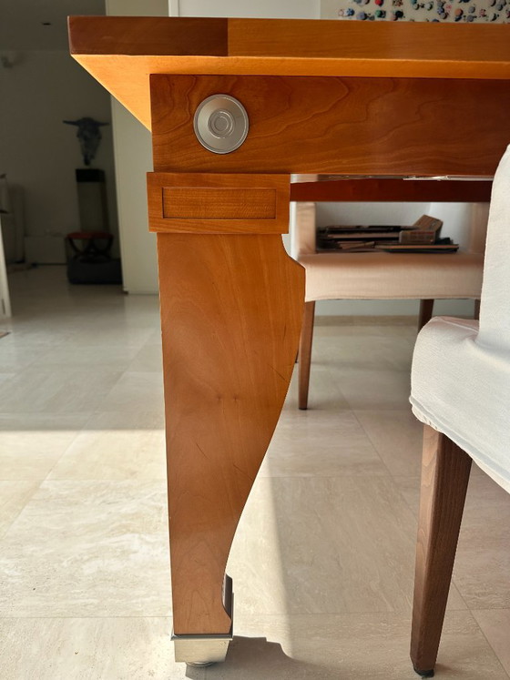 Georgetti Dining Table, 300 x 108 x 75 cm, Mensa Magna, With Six Chairs – Giorgetti, Metal, Textile (photo 4 of 5)