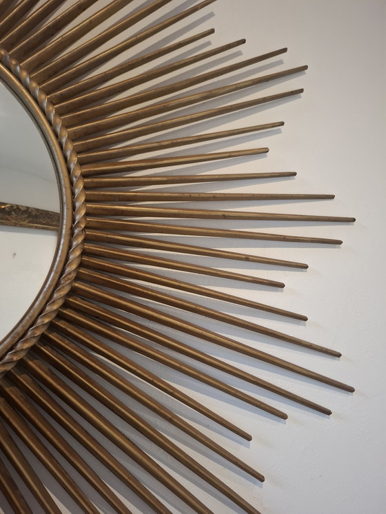 Image 1 of Specchio solare XXL 96cm! Firmato Chaty Vallauris convesso 29cm del 1960