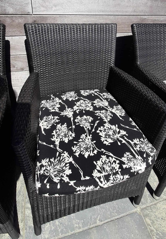 Image 1 of 6 sedie da pranzo Varaschin con cuscini