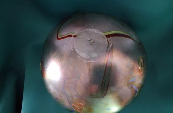 Image 1 of Peter Layton Britse Studio Art Glass Vaas Uniek (1984), Signatuur